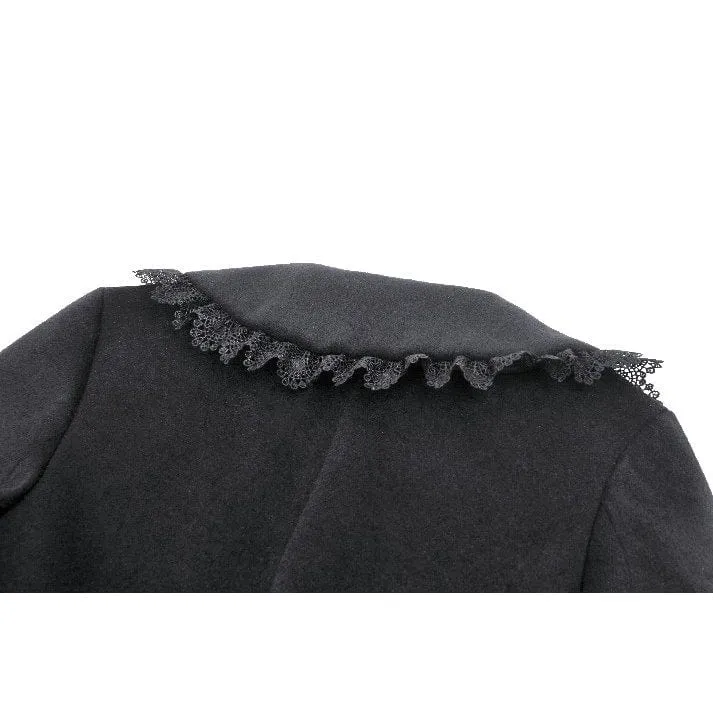 Women's Gothic Lolita Pleated Buttons Coat