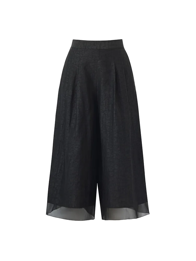 Xiang Yun Silk Mid-Calf Women Culottes