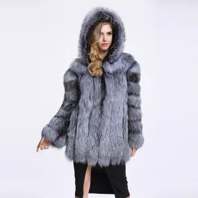 ZADORIN Elegant Long Faux Fur Coat fluffy Jacket 2019 Winter Women Thick Warm Faux Fur Coats With Hooded White Black Plus Size