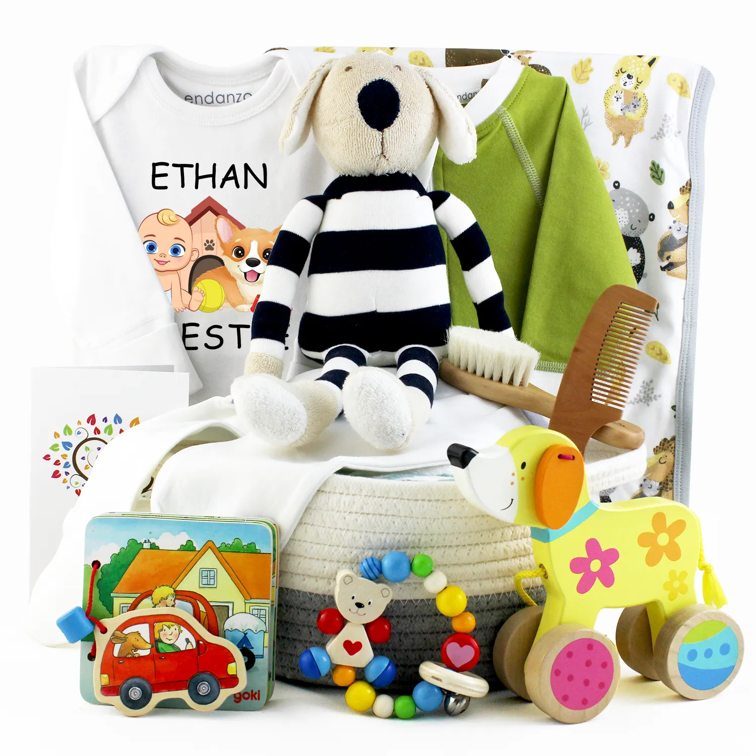 Zeronto Baby Gift Basket - Dog is My Best Buddy