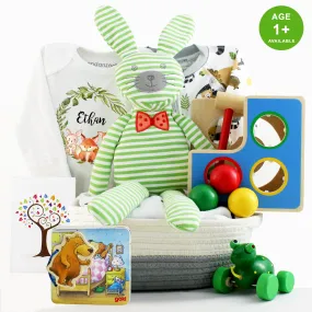 Zeronto Baby Gift Basket - Woodland Friends